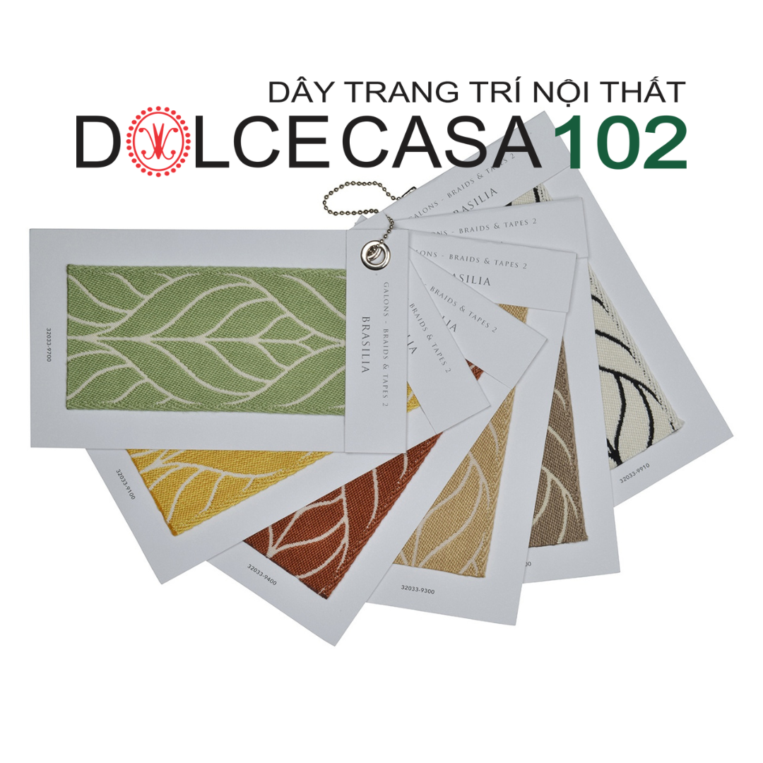  2024 dây trang trí BRASILIA 32033 dệt jacquard có sẵn tại nhà máy 