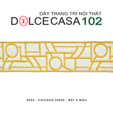  CHICAGO 2024 dây trang trí dệt jacquard 32035 có sẵn tại nhà máy 