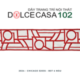  2024 dây trang trí CHICAGO 32035 dệt jacquard có sẵn tại nhà máy 