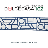  CHICAGO 2024 dây trang trí dệt jacquard 32035 có sẵn tại nhà máy 