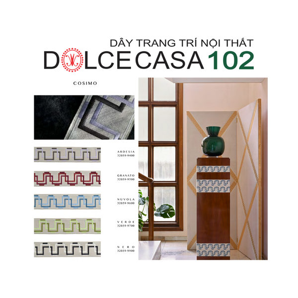  2025 dây trang trí COSIMO hoa văn dệt thêu có sẵn tại kho nhà SX 