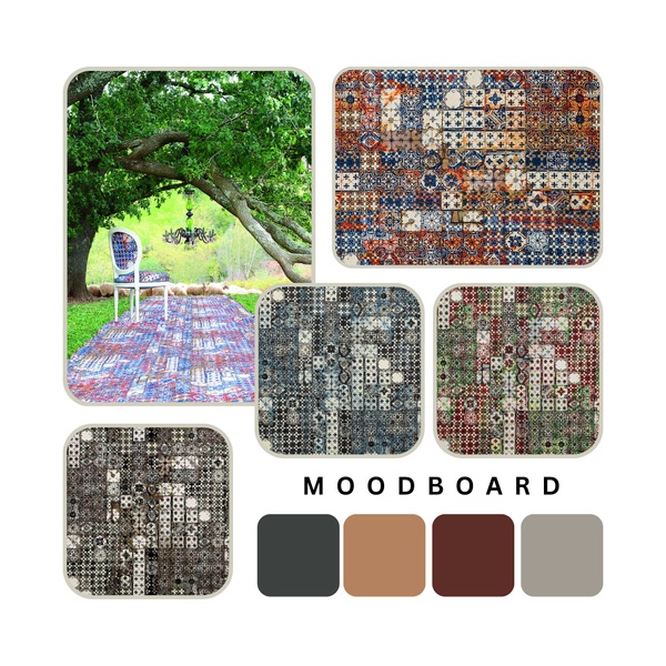  DOLCE AZULEJOS MOSAIC vải đa chức năng 4 màu copyright 2024 