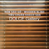  dolcecolor Rèm Sáo Gỗ Wooden Blind tiêu chuẩn khách sạn 