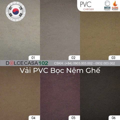  56073 vải PVC bọc nệm ghế CHRYSLER 6 màu copyright 2013 