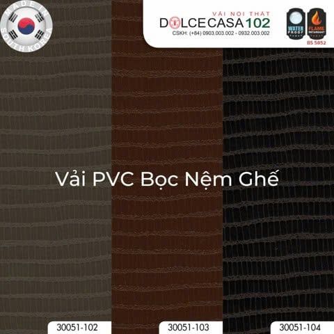  30052 vải PVC bọc nệm ghế JUBILEE 4 màu copyright 2021 