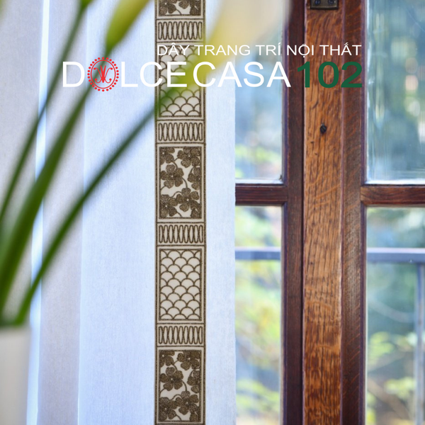  2025 dây trang trí FIORELLA hoa văn dệt thêu có sẵn tại kho nhà SX 