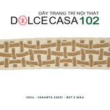  JAKARTA 2024 dây trang trí dệt jacquard 32031 có sẵn tại nhà máy 
