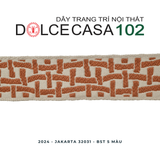  JAKARTA 2024 dây trang trí dệt jacquard 32031 có sẵn tại nhà máy 