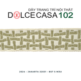  JAKARTA 2024 dây trang trí dệt jacquard 32031 có sẵn tại nhà máy 