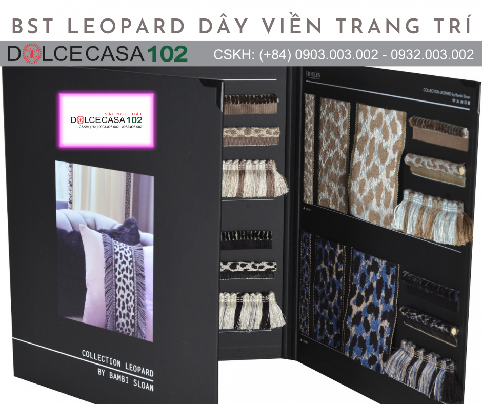  LEOPARD Dây Viền Trang Trí của NTK Bambi Sloan 