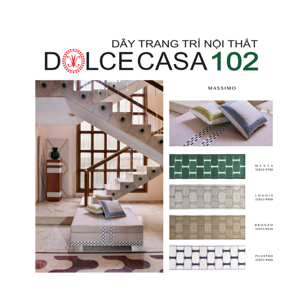  2025 dây trang trí MASSIMO hoa văn dệt thêu có sẵn tại kho nhà SX 