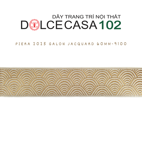  PIERA 2025 dây trang trí hoa văn dệt jacquard có sẵn tại kho nhà SX 