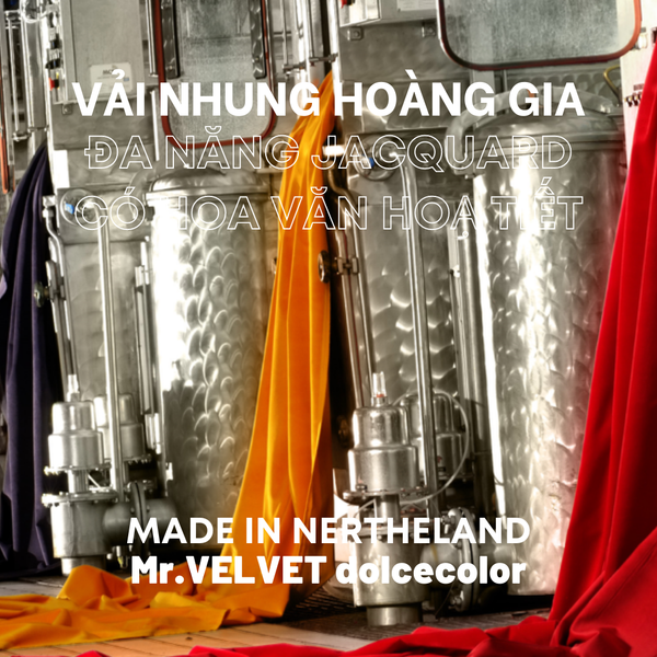  VẢI NHUNG HOÀNG GIA ĐA NĂNG BÓNG TRƠN 605113 có sẵn tại DOLCE Gallery 