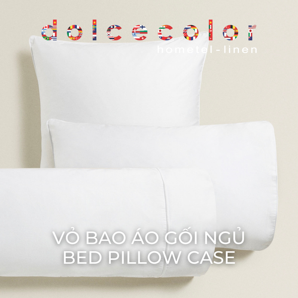  VỎ BAO ÁO GỐI NGỦ VẢI PHA 50/50 KÍCH THƯỚC 