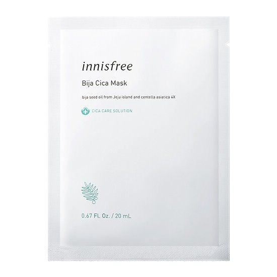 Mặt Săn Miếng Đệm Cho Da Mụn Dịu Da Innisfree Bija Làm Cica Mask – aedemo