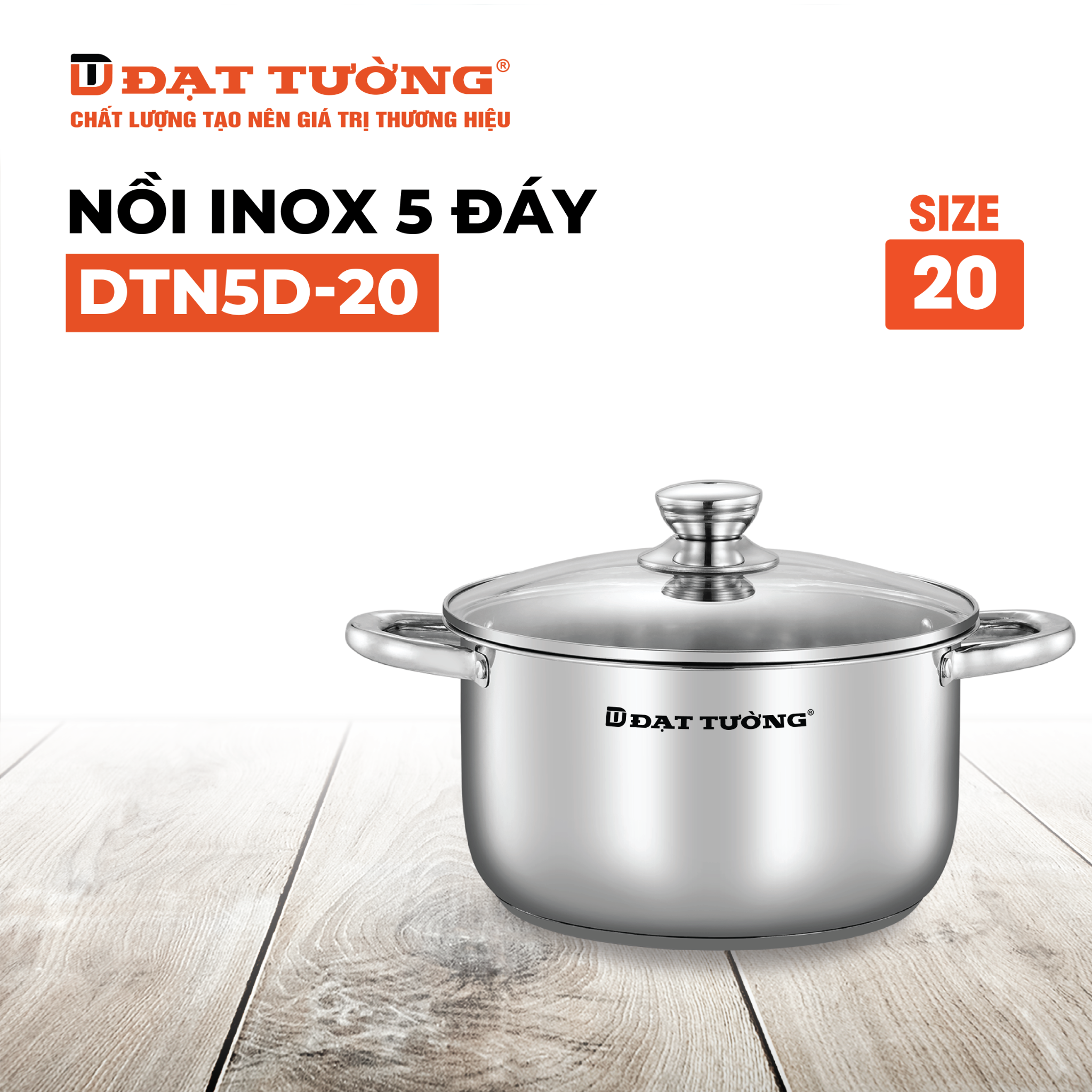 NỒI 5 ĐÁY ĐẠT TƯỜNG DTN5D-20