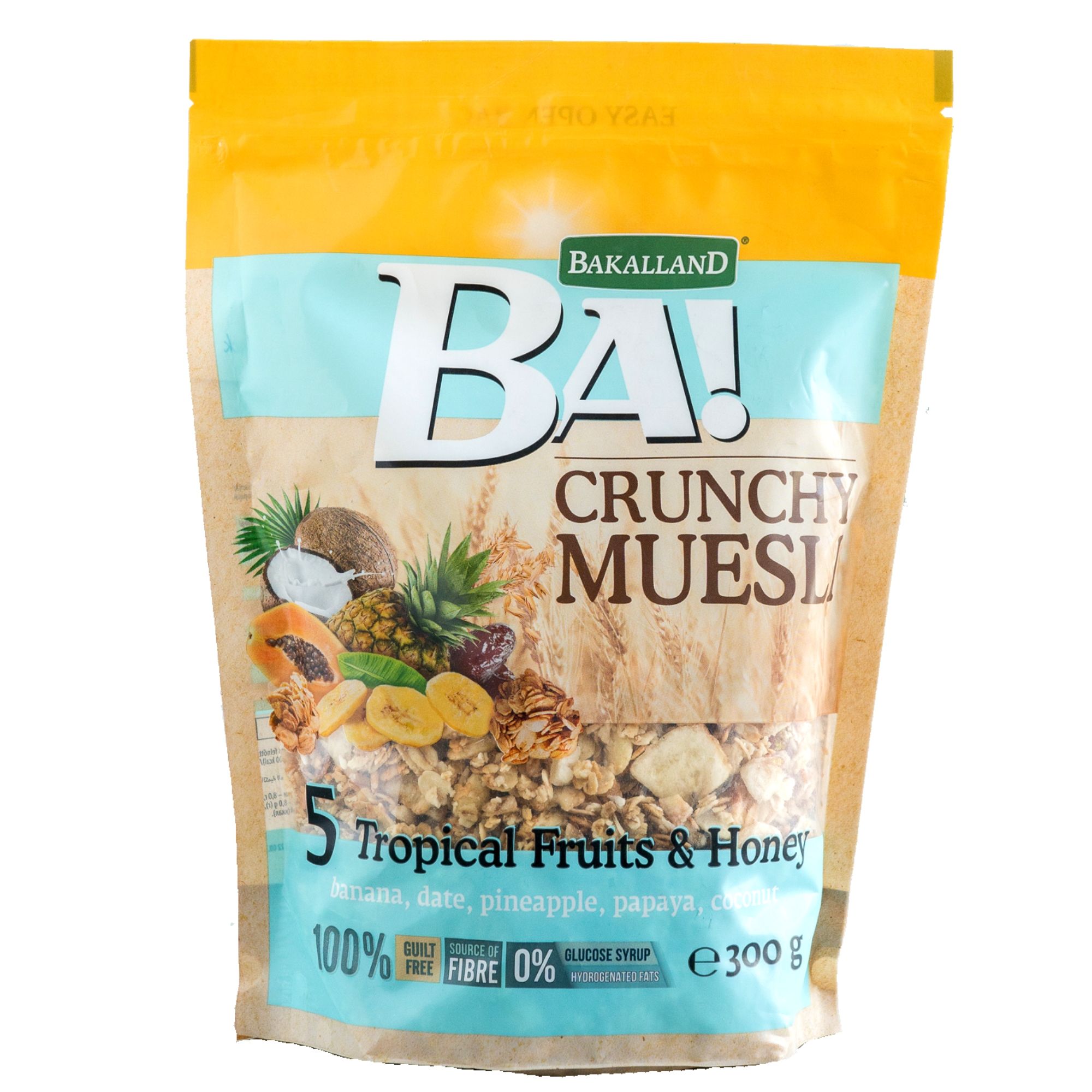  Ngũ cốc 5 loại trái cây nhiệt đới và mật ong Bakalland - Túi 300G (I0000737) 