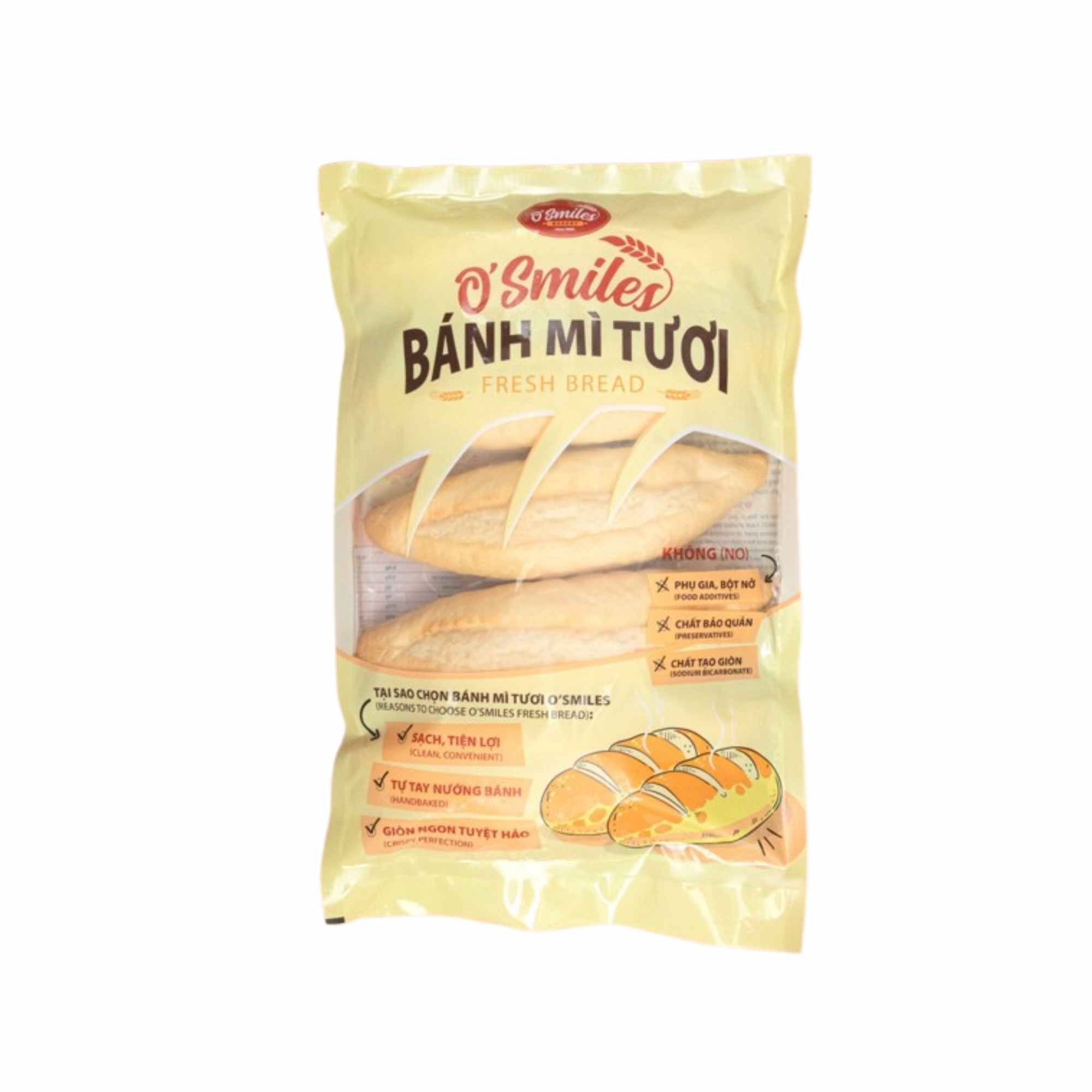  [Đông lạnh] Bánh mì tươi O'Smile -350g (I0005553) 