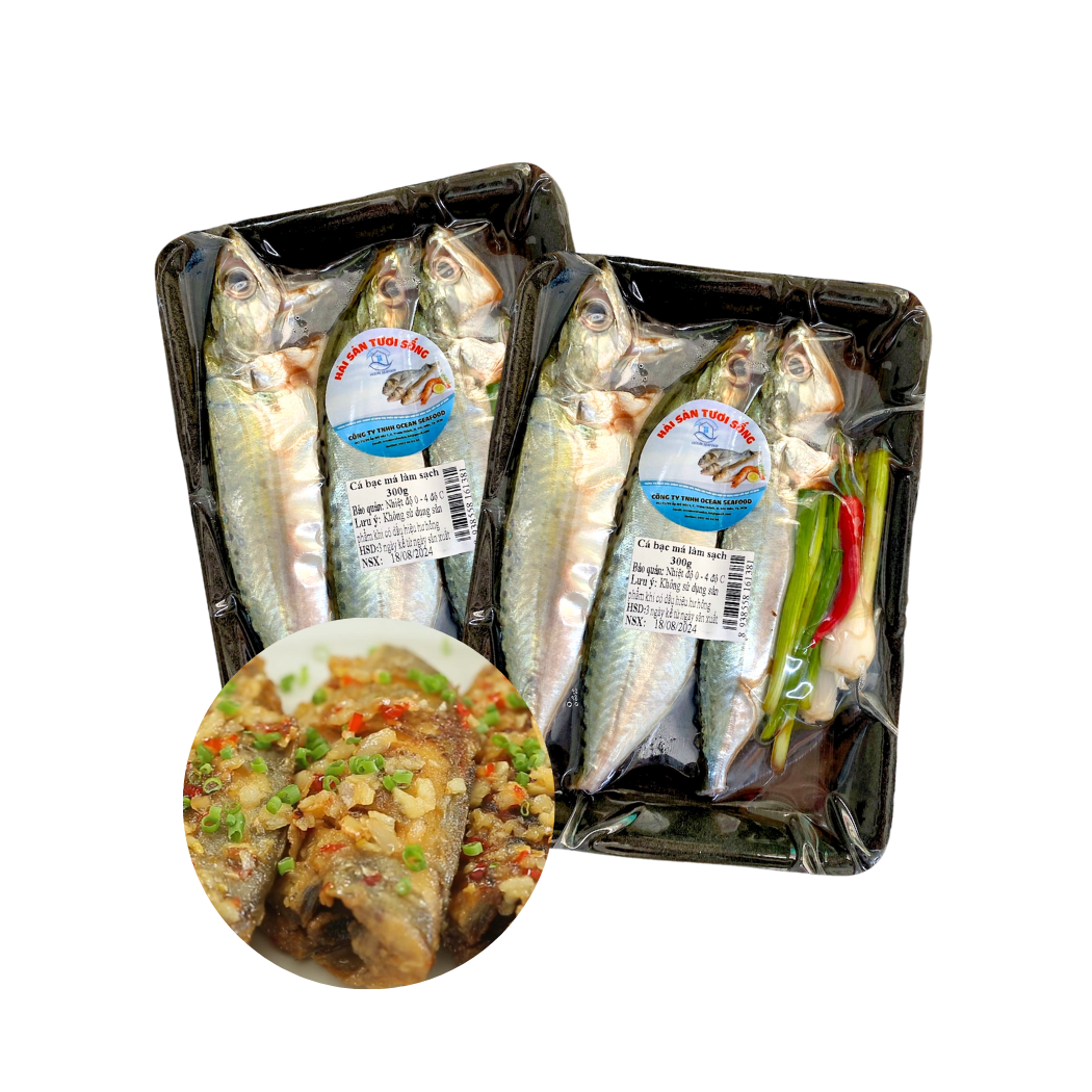  [Tươi] Cá bạc má làm sạch Ocean Food 300G (I0017184) 