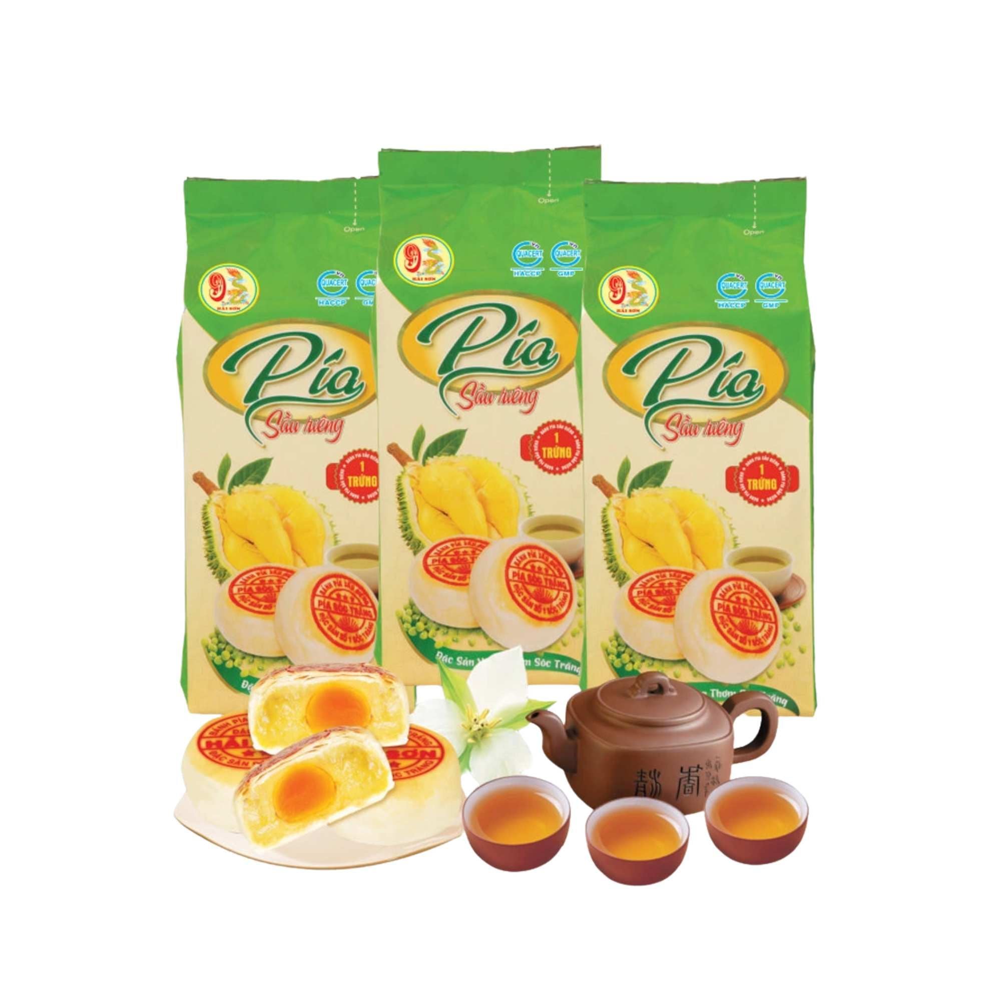  Bánh pía đậu xanh sầu riêng Hải Sơn 450 g 