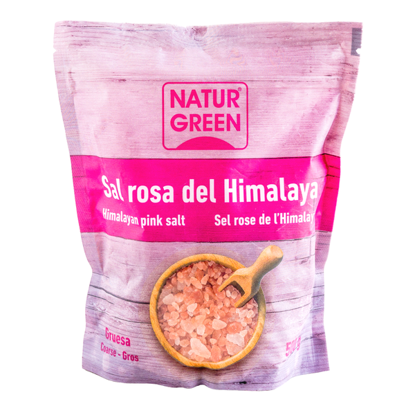 Muối hồng Himalaya dạng hột NaturGreen (Gói 500G)