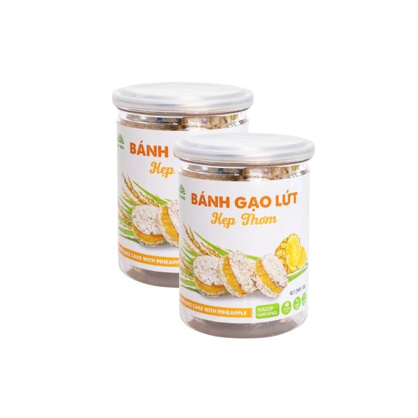 Bánh gạo lứt kẹp thơm Tư Bông 80 g (I0009830)