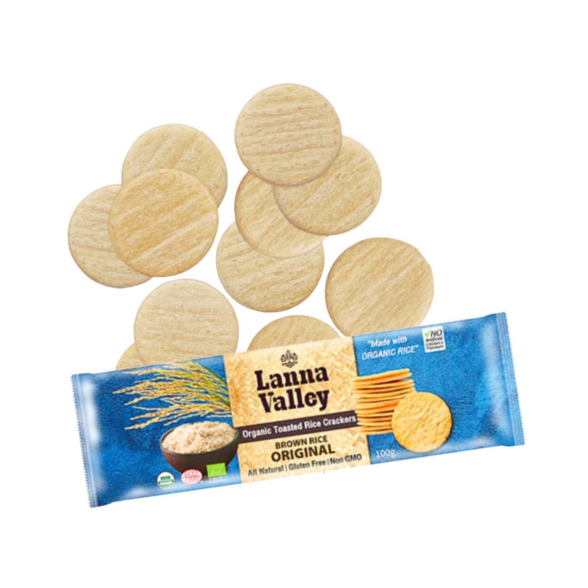 Bánh gạo nguyên chất hữu cơ LANNA VALLEY 