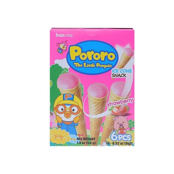 Bánh kem ốc quế nhân dâu tây Pororo 54 g (I0000122)