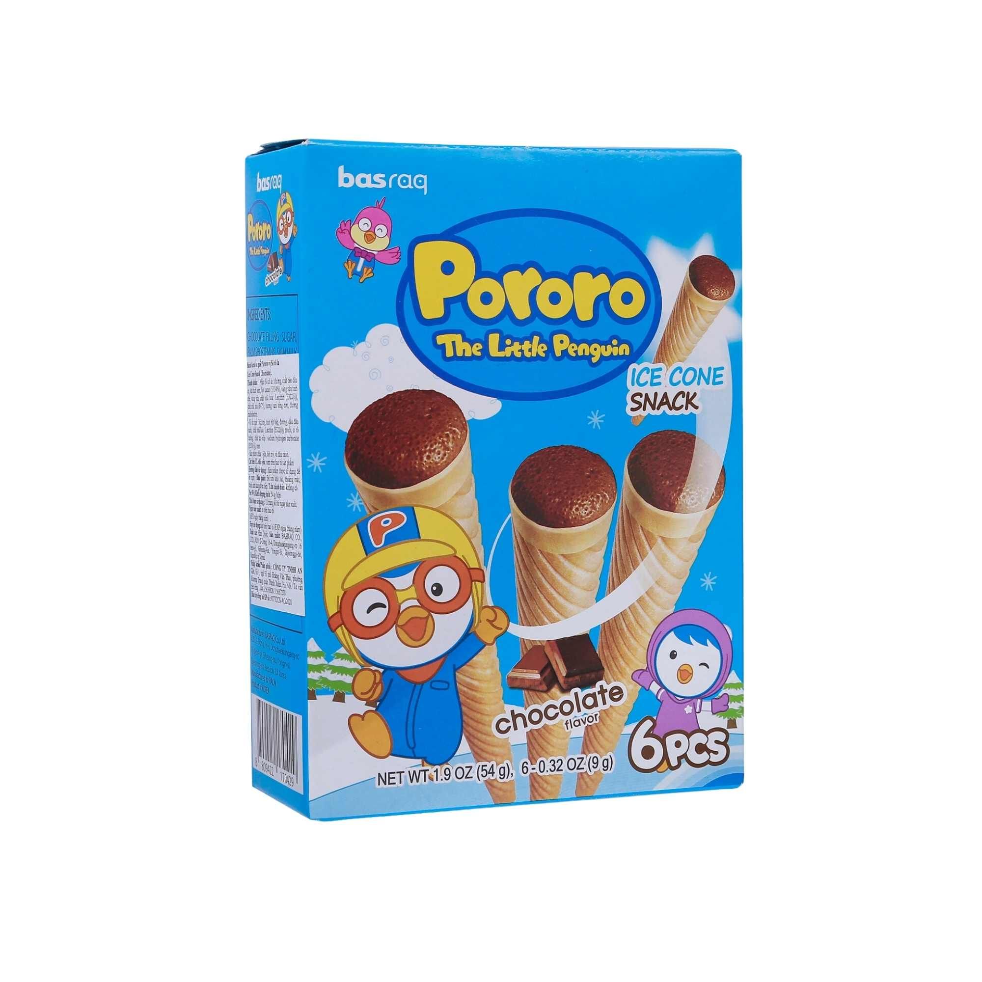  Bánh kem ốc quế nhân socola Pororo 54 g (I0000124) 