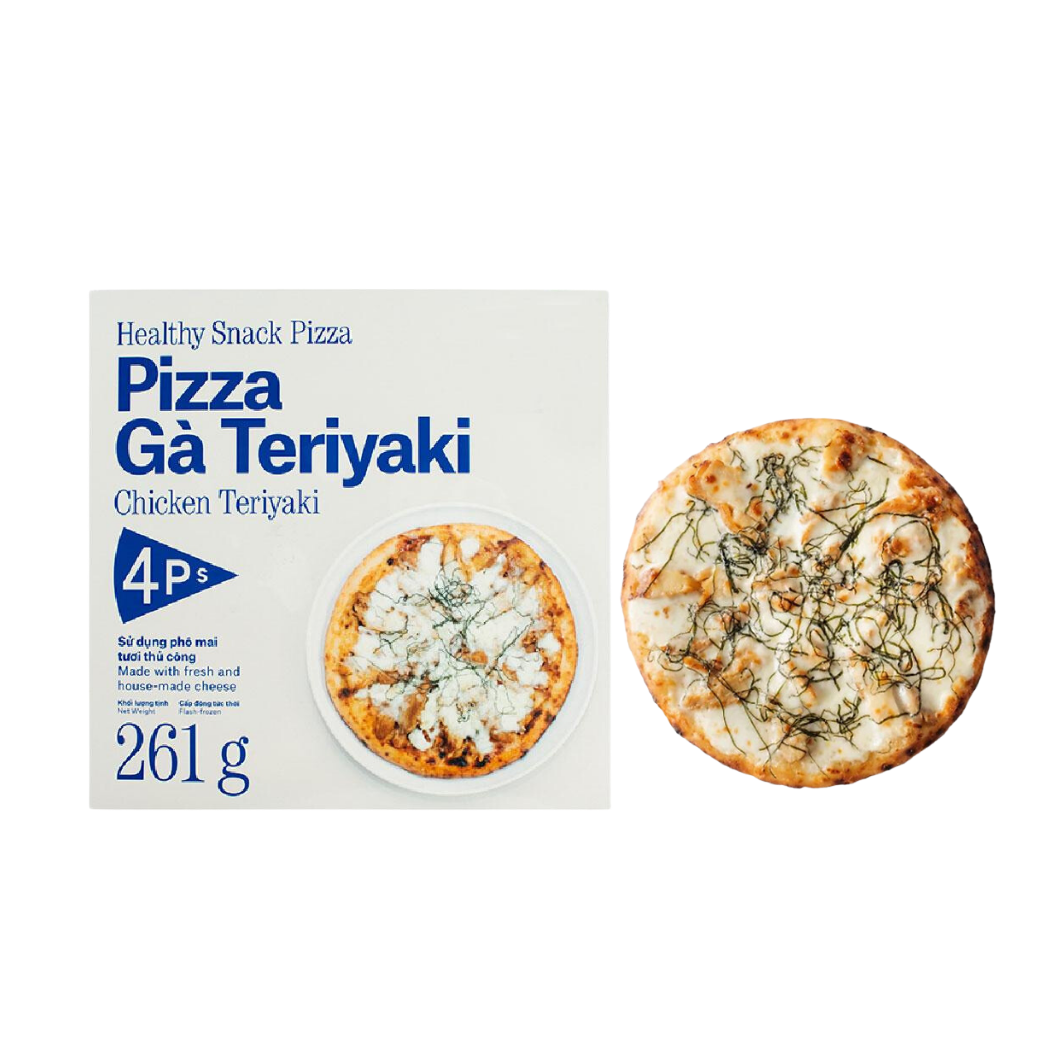  [Đông lạnh] Bánh pizza gà Teriyaki 4Ps 261 g 