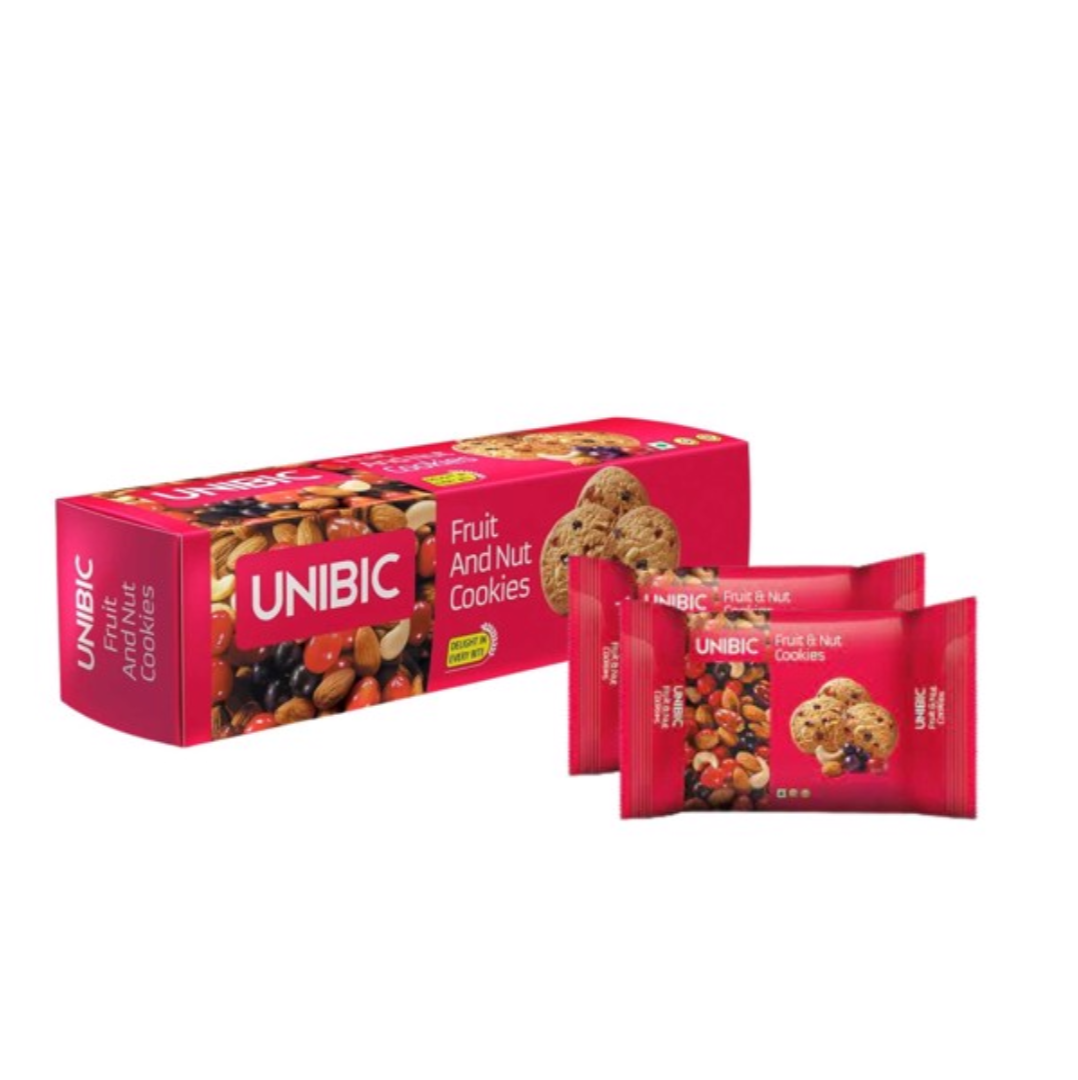  Bánh qui trái cây và hạt Unibic 150G 
