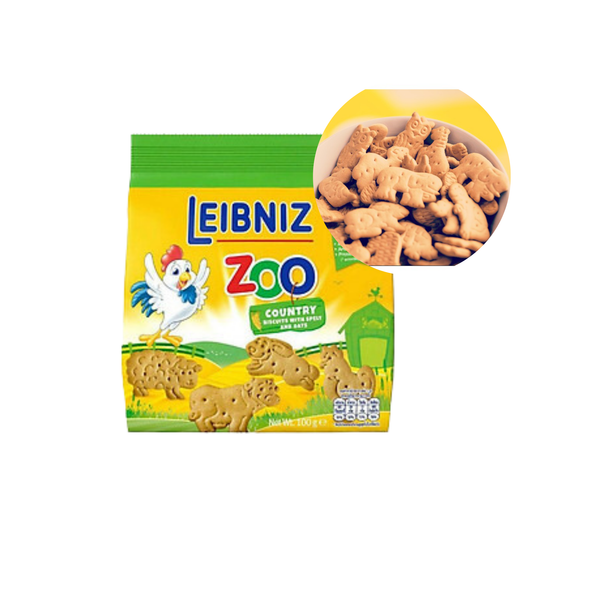 Bánh quy lúa mì và yến mạch hình thú Bahlsen Zoo 100 g (I0000290)