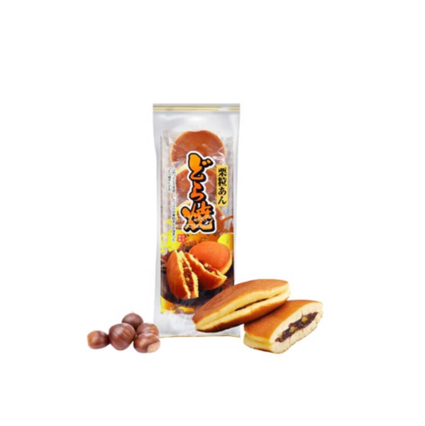 Bánh rán nhân đậu đỏ hạt dẻ Marukyo Kuri Iri Dorayaki 300 g (I0013164)