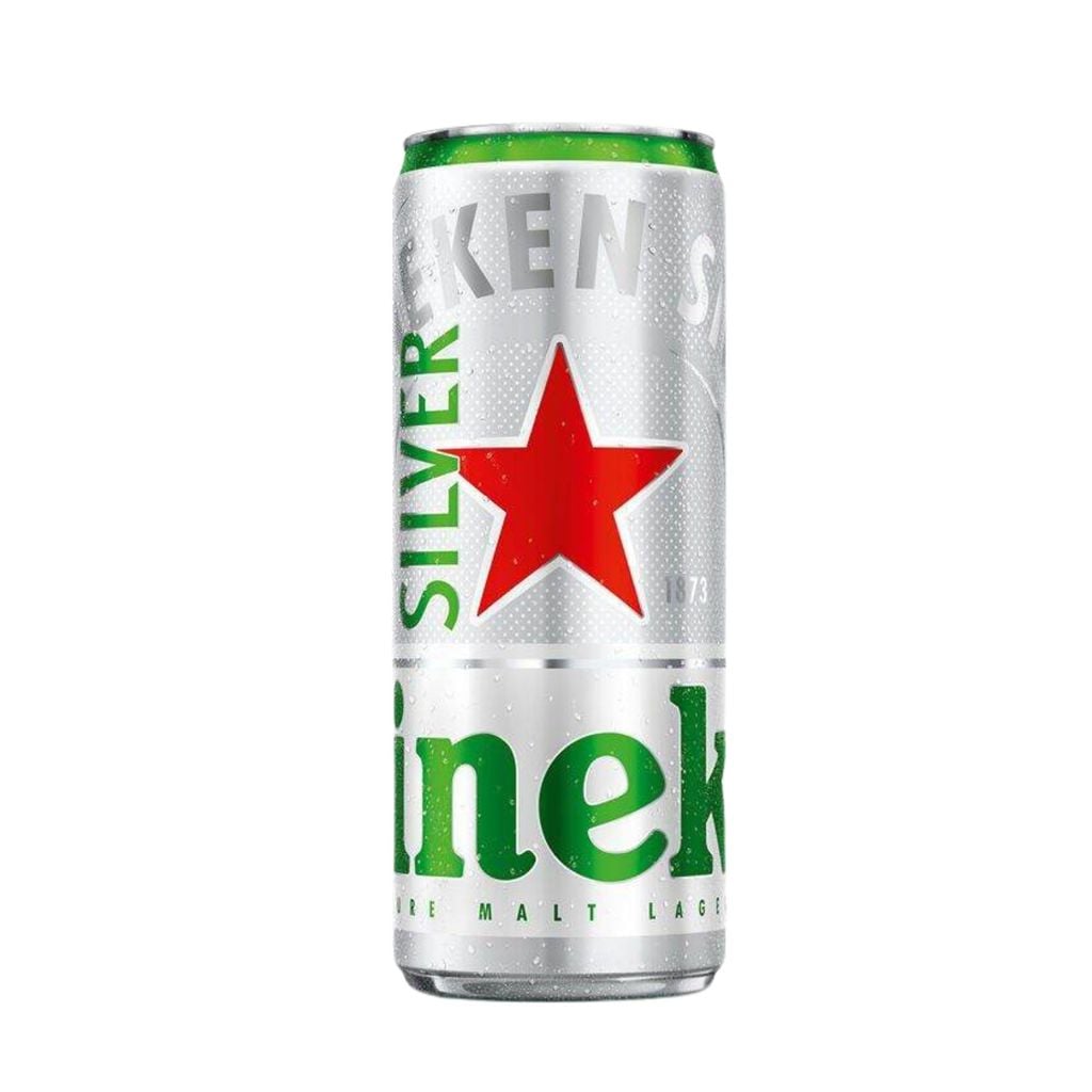  Bia Heineken bạc lon cao 330 ml (I0009356) 