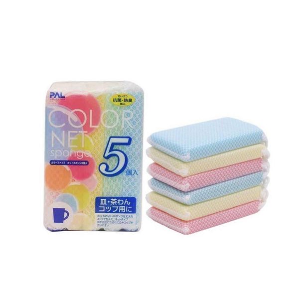 Bộ 5 mút cọ rửa chén đĩa Seiwapro