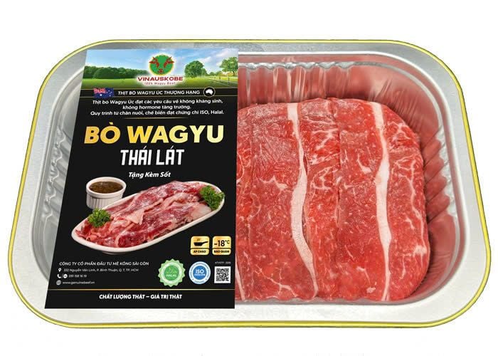  [Tươi] Bò wagyu thái lát Vinaaukobe 330 g (I0019221) 