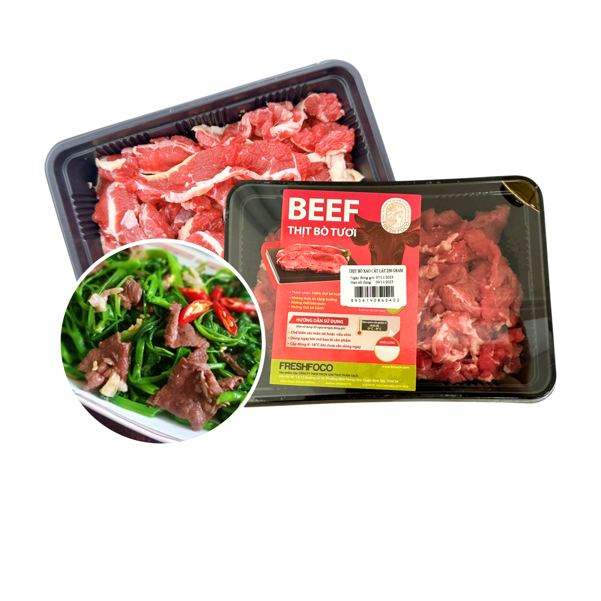  [Tươi] Bò xào Freshfoco 250G (I0013440) 