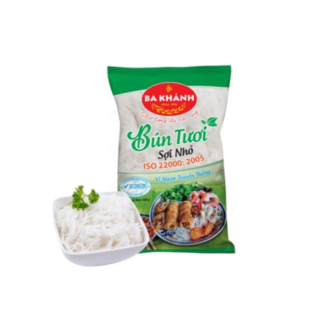  Bún tươi sợi nhỏ Ba Khánh 500 g (I0004324) 