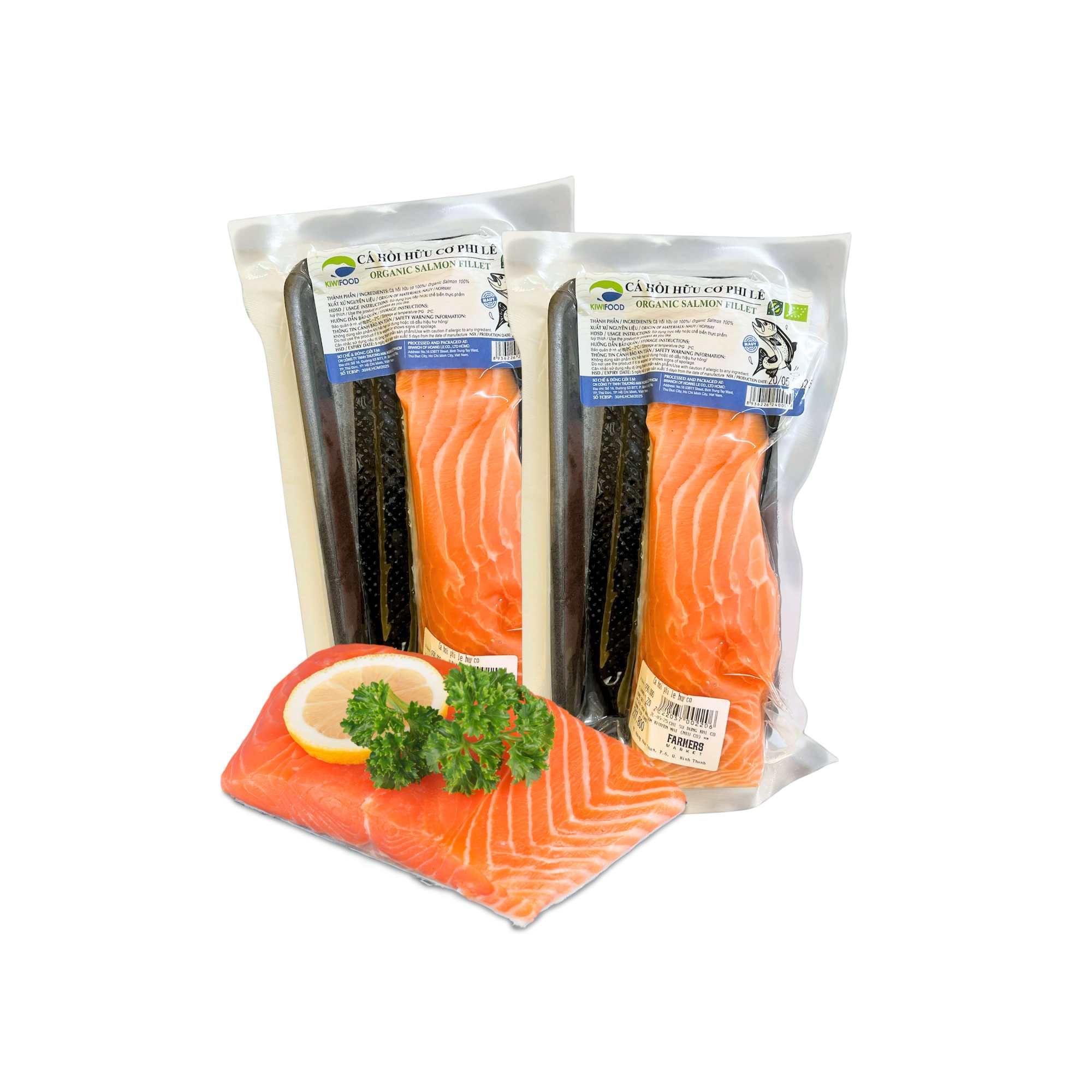  [Đông lạnh] Cá hồi phi lê hữu cơ (200G) 