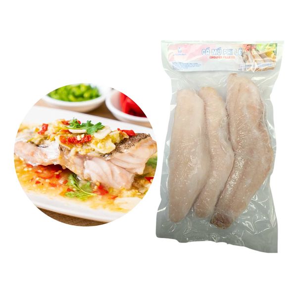 [Đông lạnh] Cá mú phi lê Seaprodex - 850G/Túi