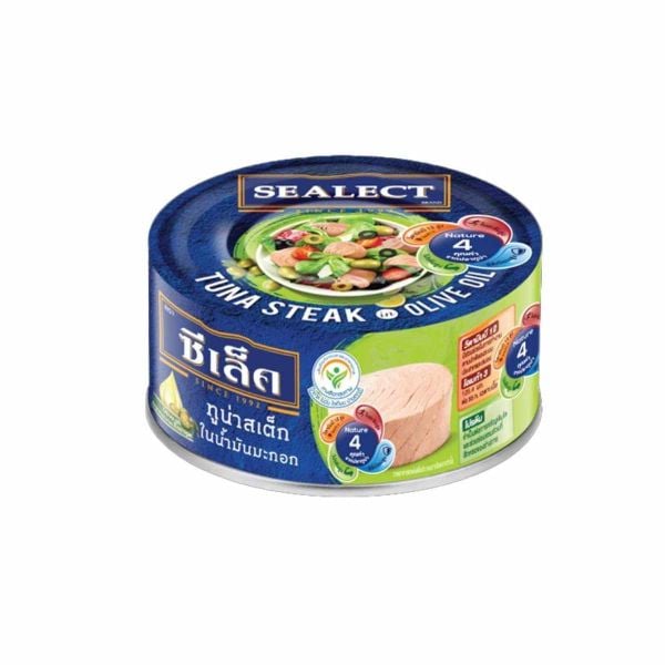 Cá Ngừ xắt khúc ngâm dầu Ô Liu Sealect hộp 150 g