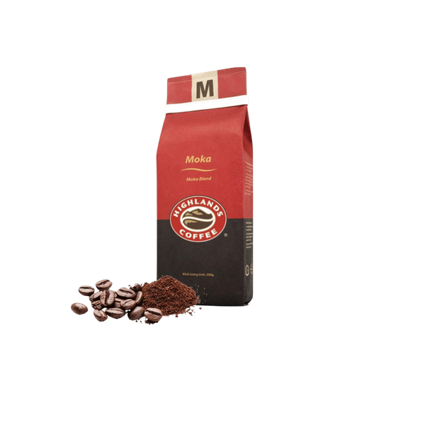 Cà phê rang xay Moka Highlands Coffee 200 g (I0000856)