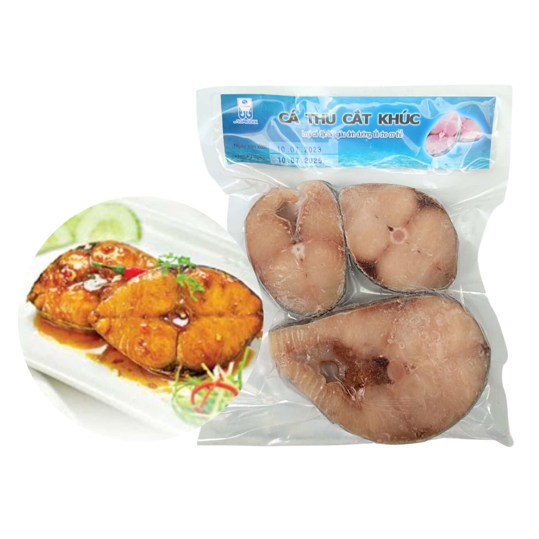  [Đông lạnh] Cá thu cắt khúc Seaprodex - 425G/Túi 
