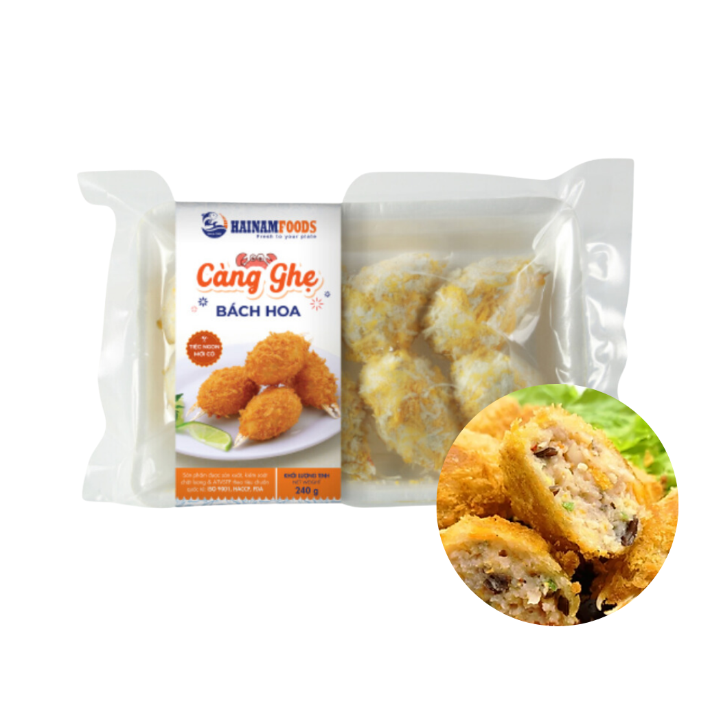  [Đông lạnh] Càng ghẹ bách hoa Hải Nam 240 g 