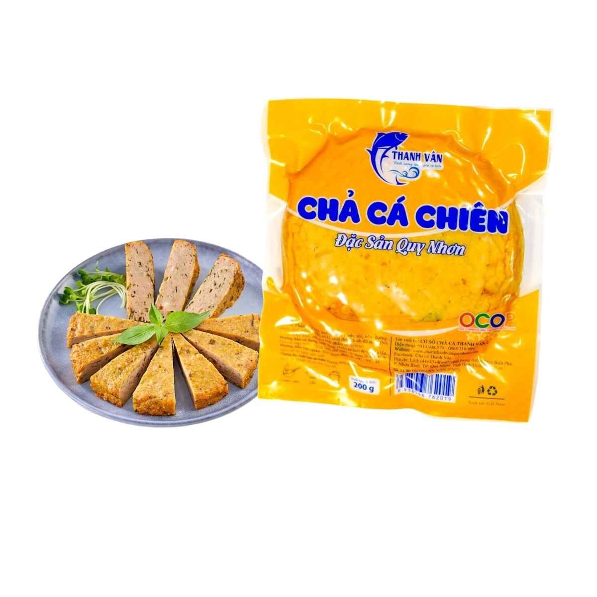  [Tươi] Chả cá chiên miếng Thanh Vân 200 g 