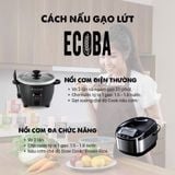  Gạo lứt nâu kim mễ hữu cơ Ecoba - Hộp 1KG (I0001561) 