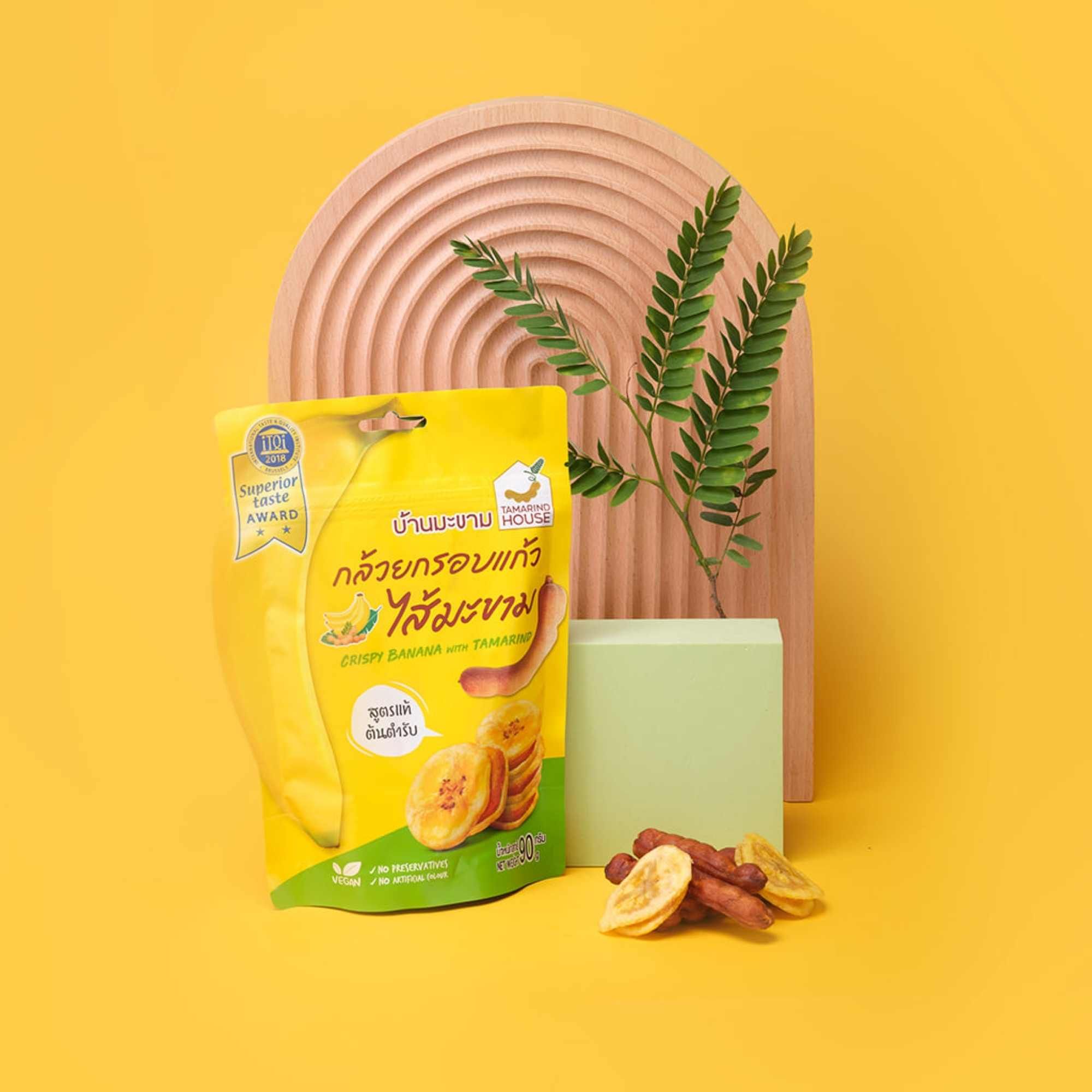  Chuối sấy giòn nhân mứt me Tamarind House 90g 