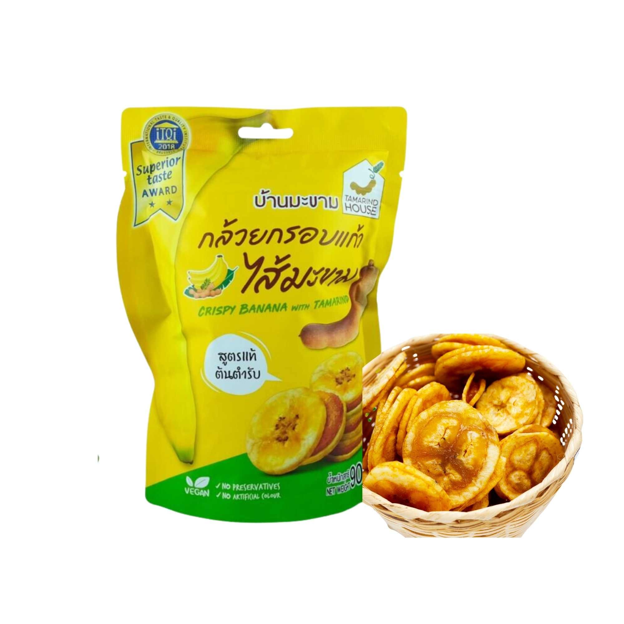  Chuối sấy giòn nhân mứt me Tamarind House 90g 