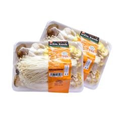 Combo nấm nấu lẩu Nấm Xanh Farmers Market