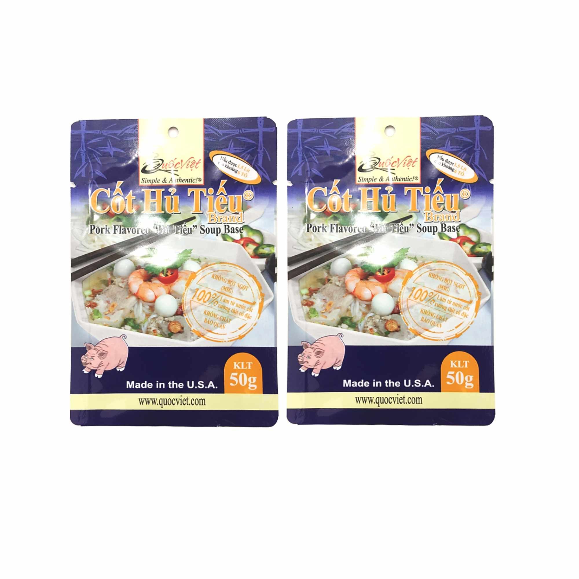  Cốt hủ tiếu Quốc Việt 50 g 